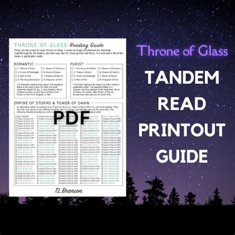 Throne Of Glass Tandem Read Printable Pdf Free Download ...