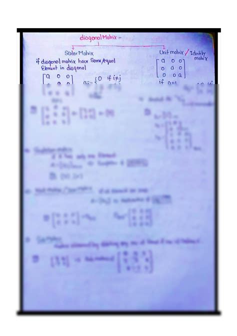 Image result for Diagonal Matrix Example Class 10
