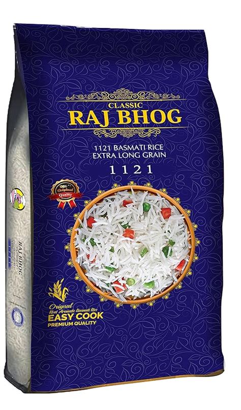 Raj Bhog 1121 Basmati Rice | XXXL Extra Long Grain | Naturally and ...