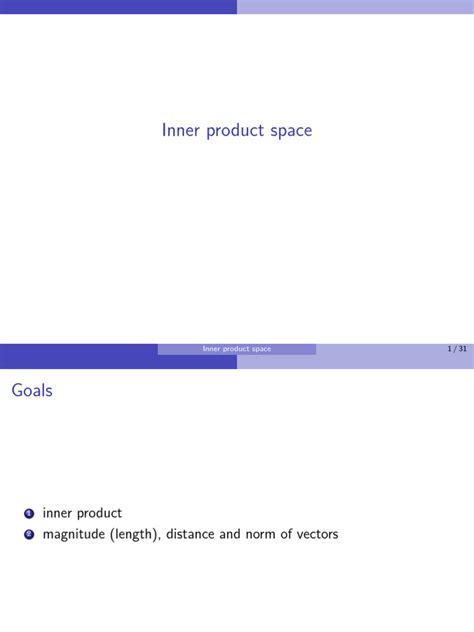 Inner Product Spaces Tutorials 的图像结果