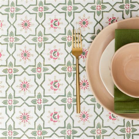Wipeable & Anti-Slip Cotton Tablecloth | The Yard House