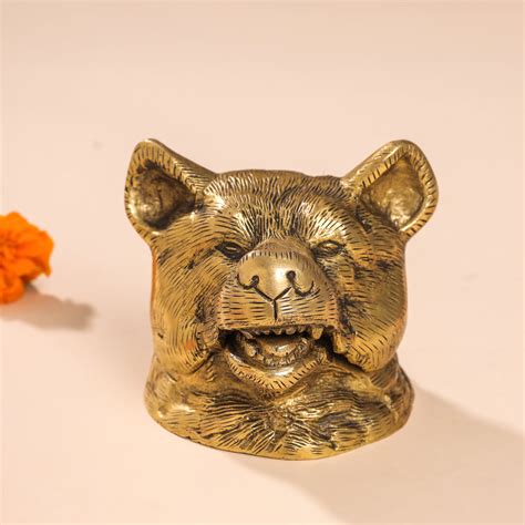 Brass Dog Inkwell/Ink Pot (3.5 Inch) – Vedansh Craft