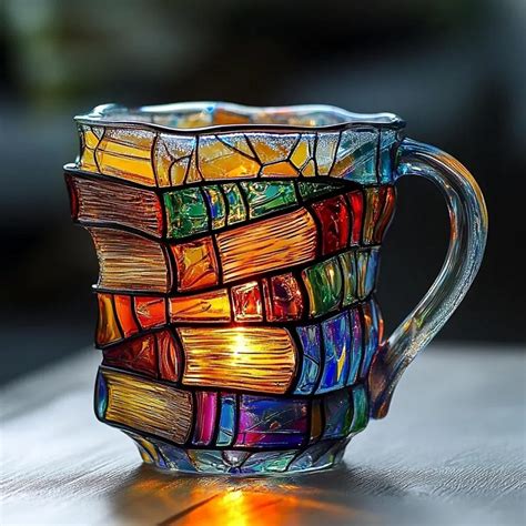 Amazon.com | Painted Book Mug, Novelty 3d Painted Books Coffee Mug ...