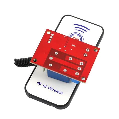 Buy 12V One Channel RF Wireless Relay Module with Remote Control in India