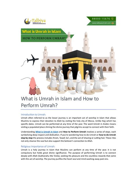 What is Umrah in Islam and How to Perform Umrah. | PDF