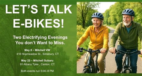 E-Bike Seminar, Mitchell Subaru, Canton, 22 May 2025 | AllEvents