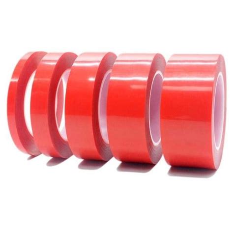 Jual Double Tape Acrylic Bening Transparant Akrilik Double Tape Merah ...