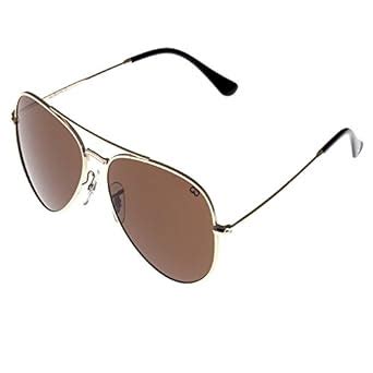 Buy Gio Collection UV Protected Aviator Men Sunglasses - (58| Brown ...