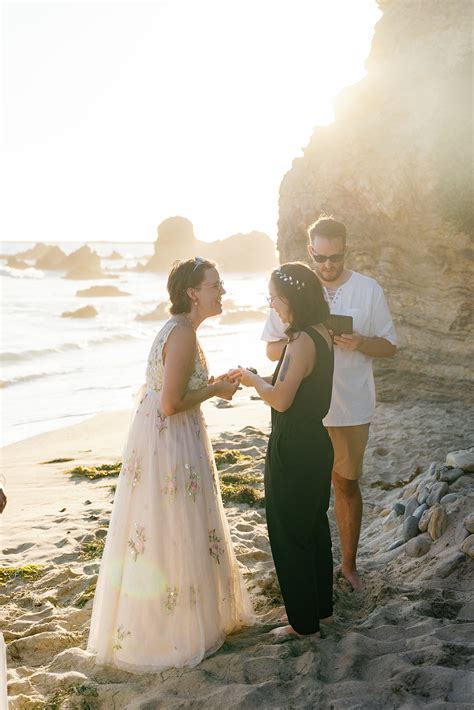 Intimate Beach Wedding in Corona del Mar - clarisserae.com