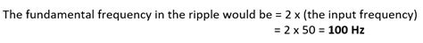 In a half - wave rectifier circuit operating from 50 Hz mains frequency ...