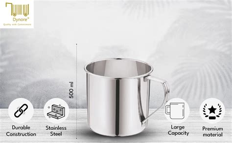 Buy Dynore Stainless Steel Multipurpose Usage Mug/Tea/Coffee Serving ...