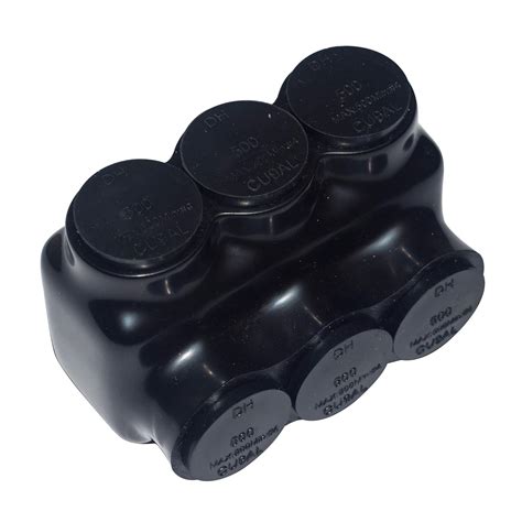 Select Black Insulated Multi-Tap Connector, 3 Wire Port Dual Sided ...
