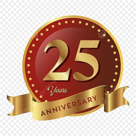 25th Anniversary celebration, luxurious 25 years Anniversary logo ...
