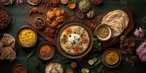 Illustration of Indian national food. View from above. 26721933 Stock ...