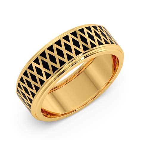 Mateo Mens Gold Band Ring-Candere by Kalyan Jewellers