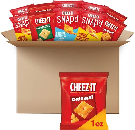 Amazon.com: Gripz Mini Cheese Crackers, Kids Snacks, Baked Snack ...