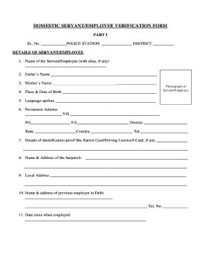 2012-2026 India Proforma for Police Verification - Fill Out, Sign ...