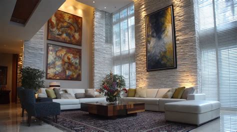 Modern Double-Height Living Room Design for Luxurious Homes