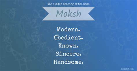 The hidden meaning of the name Moksh | Namious