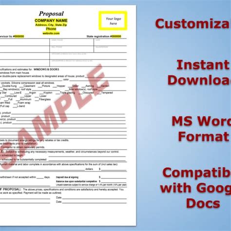 Image result for Window Installation Contract Sample