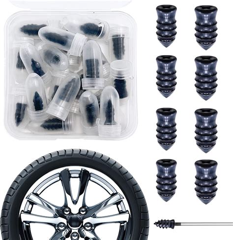Bitnex 10 pcs Tyre Repair Screw, Rubber Nail Tire Repair Self-Service ...