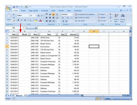 Image result for Excel Database Sample