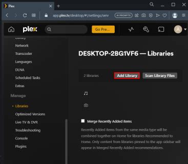 Plex How to Add Library 的图像结果