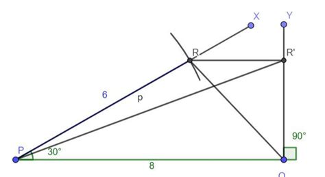a) Draw triangle PQR with PQ = 8cm, PR = 6cm, angle P= 30b) Draw a ...