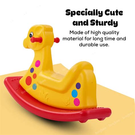 BAYBEE Boy's and Girl's Baby Plastic Horse Ride Rocking Chair – Baybee ...