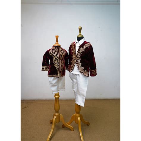 Royal Maroon & White Family Matching Ethnic Outfit Set Festive Couple ...