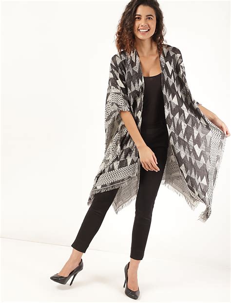 Buy Pure Cotton Self Design Shrug at Marks & Spencer