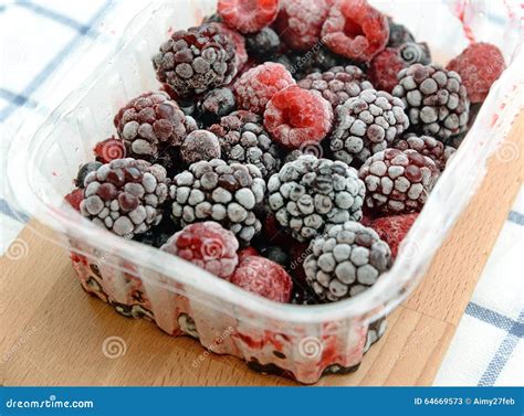 Frozen Mixed Berries Close Up. Stock Image - Image of dessert, mixed ...