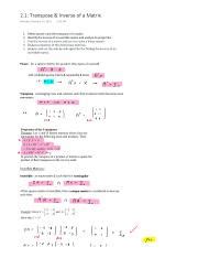 Image result for Transpose Inverse Matrix