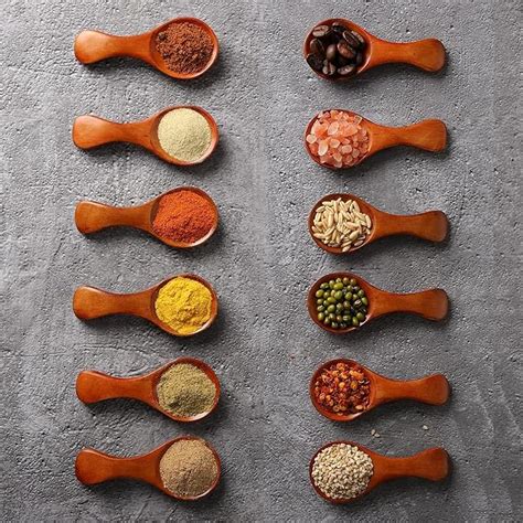 Buy Believe Stores Wooden Masala Spoon - Spice Spoon - Tea Small Spoons ...