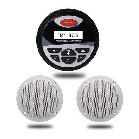 Buy Herdio Marine Stereo Package, MP3/USB AM/FM Radio +4 Inches Marine ...