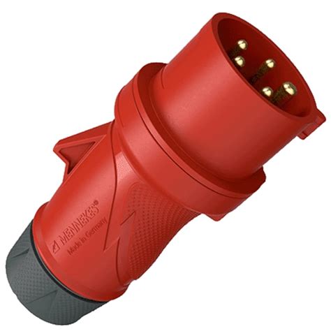 13510 MENNEKES | MENNEKES, PowerTOP Xtra IP54 Red 5P Connector Plug ...