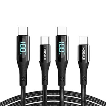 housailei USB-C Charger Cable[2-Pack,4TF,6,6TF],Type C Fast Charge 100W ...