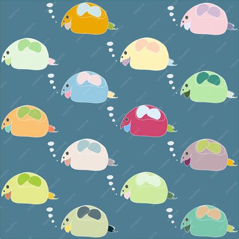 Plankton oder Wasserfloh schamloses Vektor-Icon Cartoon-Vektor-Icon ...