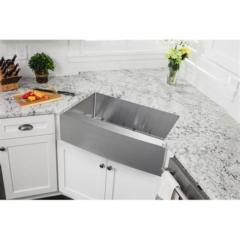Superior Sinks Farmhouse Apron Front 35.875-in x 20.75-in Brushed Satin ...