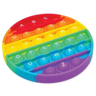 Pop-n-Teach Alphabet Pop It Rainbow Fidget Toy with Letters - India | Ubuy