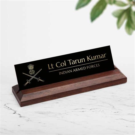 Desk Name Plates for Indian Armed Forces | Housenama