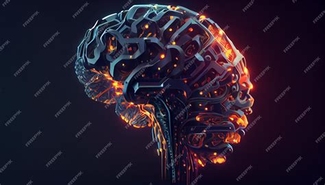 Digital Robot Brain Vector Image 的图像结果