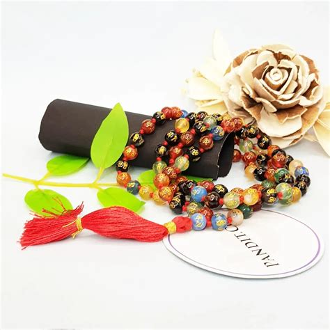 Multi Onyx Om Mani Padme Hum Mala - For Opulence - Pandit.com