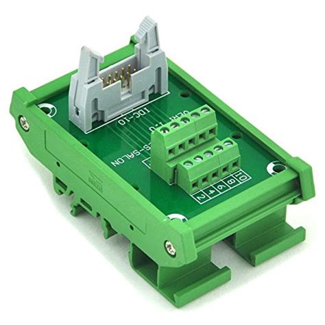DIN Rail Mount Flat Ribbon Cable 0.1" FRC Connector Interface Module ...