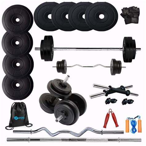 Buy HASHTAG FITNESS PVC Home Gym Set 30Kg Dumbles Set For Home Gym ...