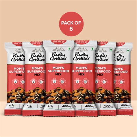 Mom's Superfood Mix (Pack of 6x28g each) - 168g – Nutty Gritties