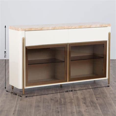 Buy Paris Faux-Marble Top Sideboard from Home Centre at just INR 68750.0