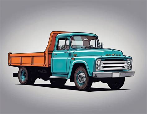 Truck vector on a neutral background | Premium AI-generated image