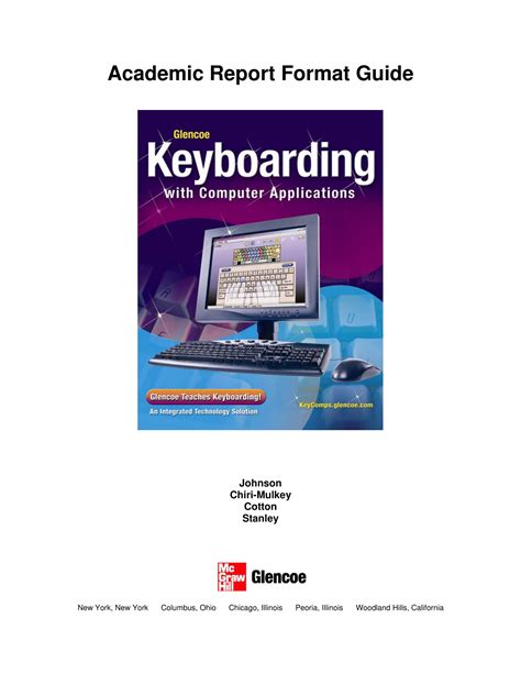 Image result for Academic Report Format Example