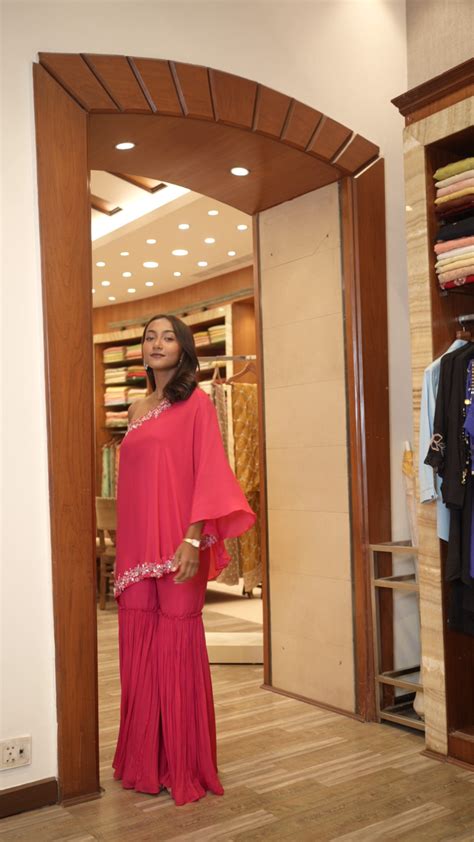 Chic Bright Pink Indo-Western Set – Simaaya